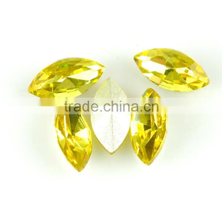 Aquamarine horse eye K5 quality crystal fancy glass stones,crystal glass stone