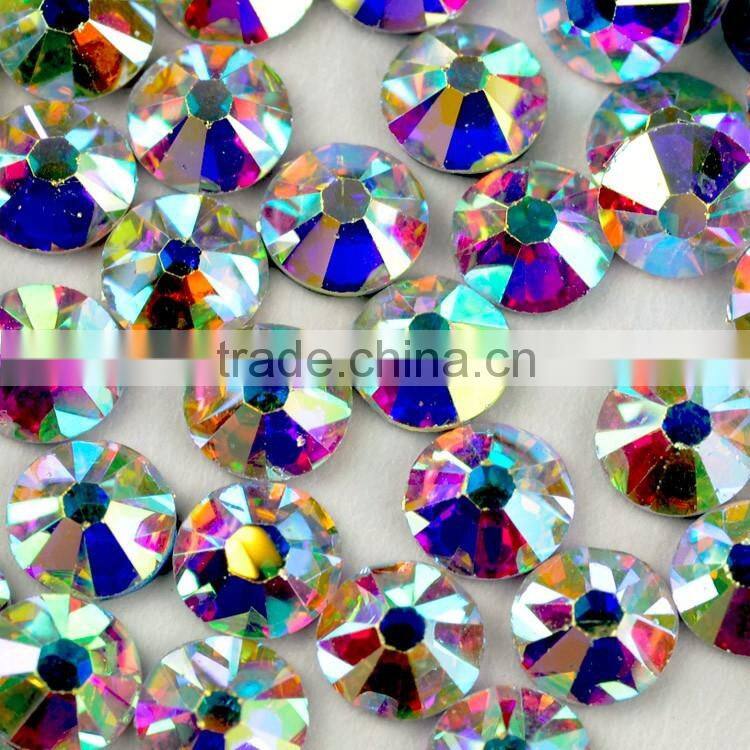 3mm Iron-on Crystal Rainbow Rhinestone, Crystal AB Tarnsfer Rhinestone Wholesale for Wedding
