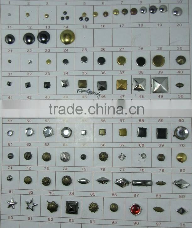 Star shape copper claw studs with 2 feet and 5 feet, copper claw studs in star shape with 2 claws