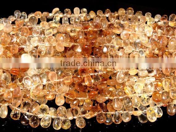 Imperial Topaz Pear Shape Beads