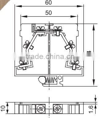 JF5 S3L plate screw triple deck connector terminal