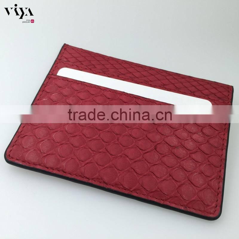 giveaways gift genuine python leather card holder custom clear cover with catalogue superstar ID card holder