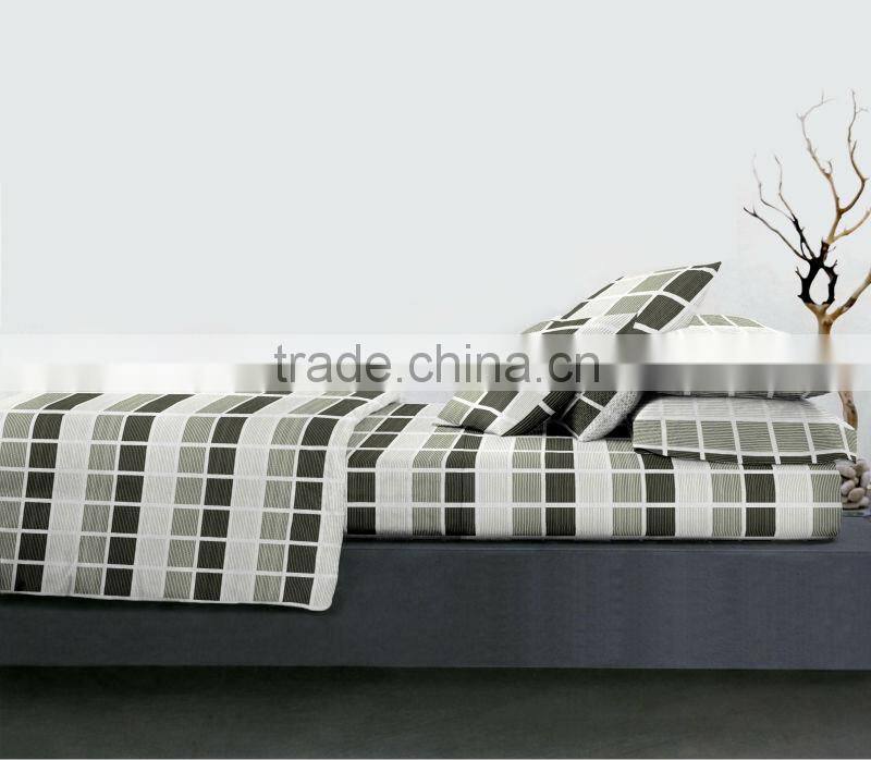 trade assurance 100%cotton print bedsheet set