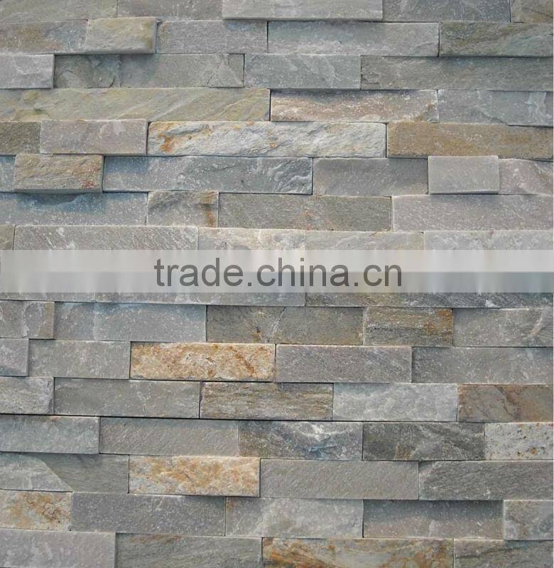 Rusty and grey slate, random culture stone tile