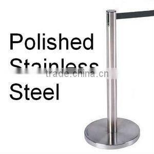 STAINLESS RETRACTABLE CROWD QUEUE CONTROL BARRIER SECURITY POSTS SAFETY