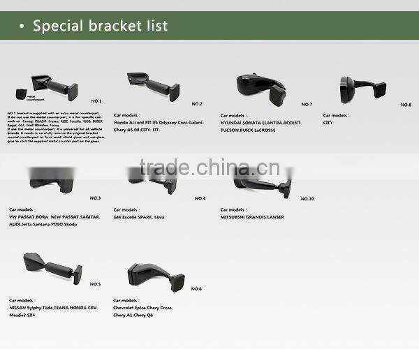 4.3" OEM touch screen rearview mirror car monitor for ford