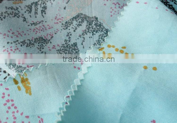 New design printed satin woven textile 100 cotton fabric 2016