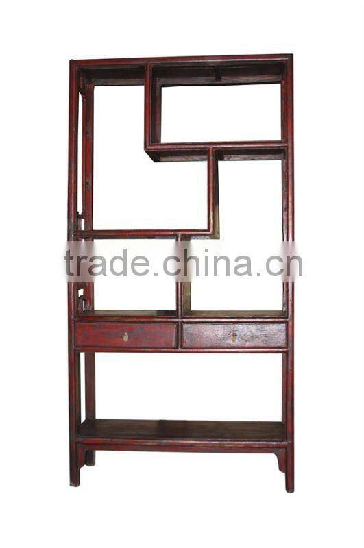 Chinese antique round bookshelf