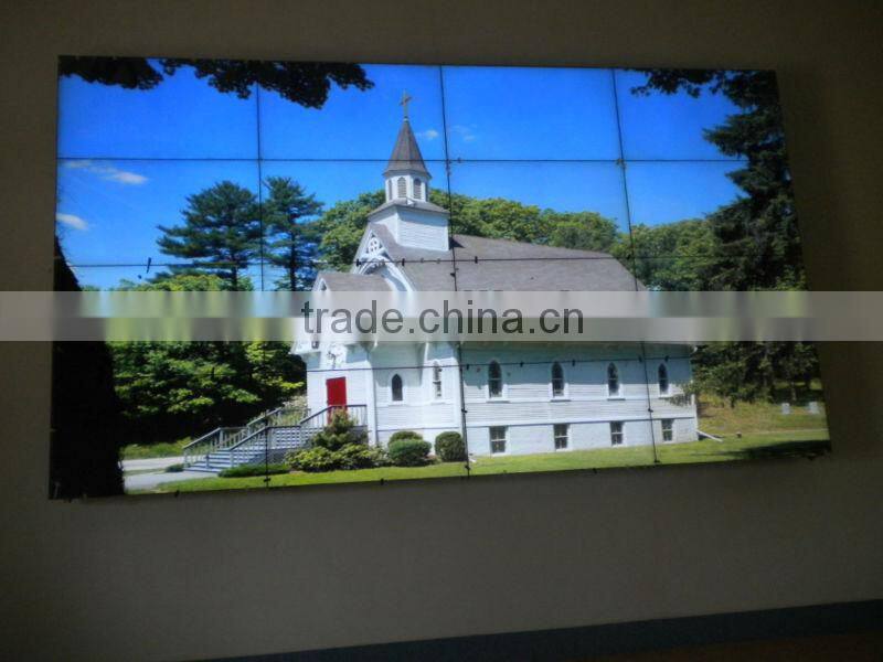 Seamless video wall screen for indoor