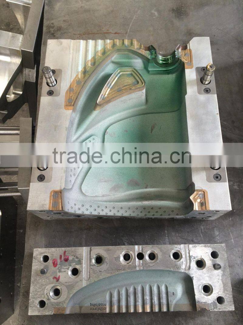 automatic blow mould 3 cavity / deflashing blow mold for hdpe detergent bottle