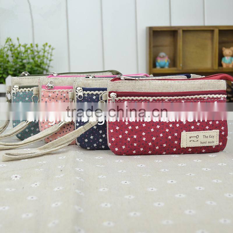 2015 hot sell canvas wallet