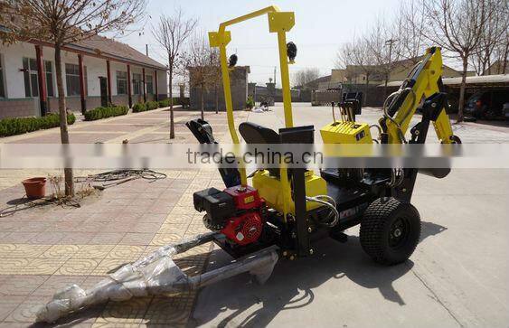 The China largest manufacturer for small towable backhoe
