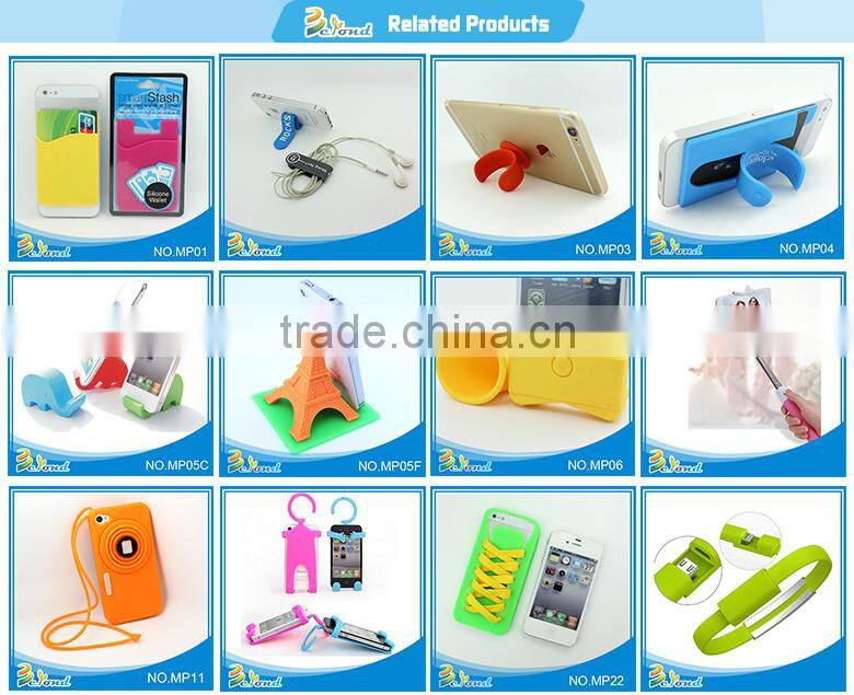 Manufacture wholesale silicone smart card wallet 3m sticky