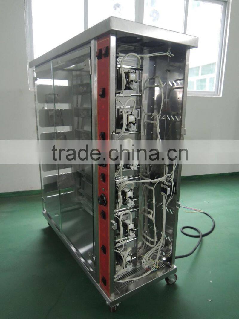 Big capacity 9-rob gas rotisserie chicken oven