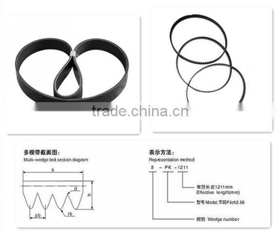 DOUBLE SIDE PK BELTS type rubber v belt factory