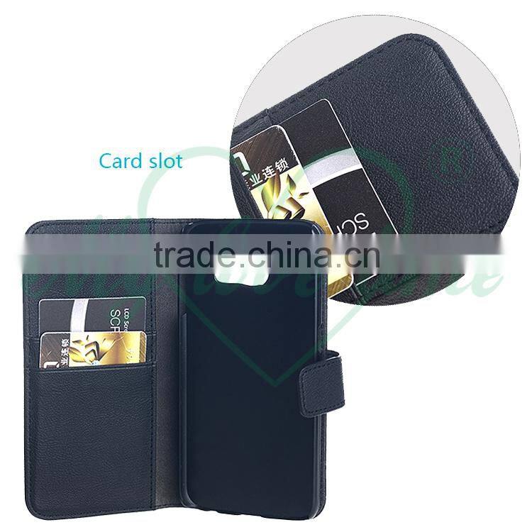 Guangzhou OEM Factory Leather Phone Folio Case for Samsung Galaxy S6