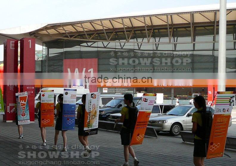 Economical Backpack Harness Knapsack X banner Advertising display exhibition Stand