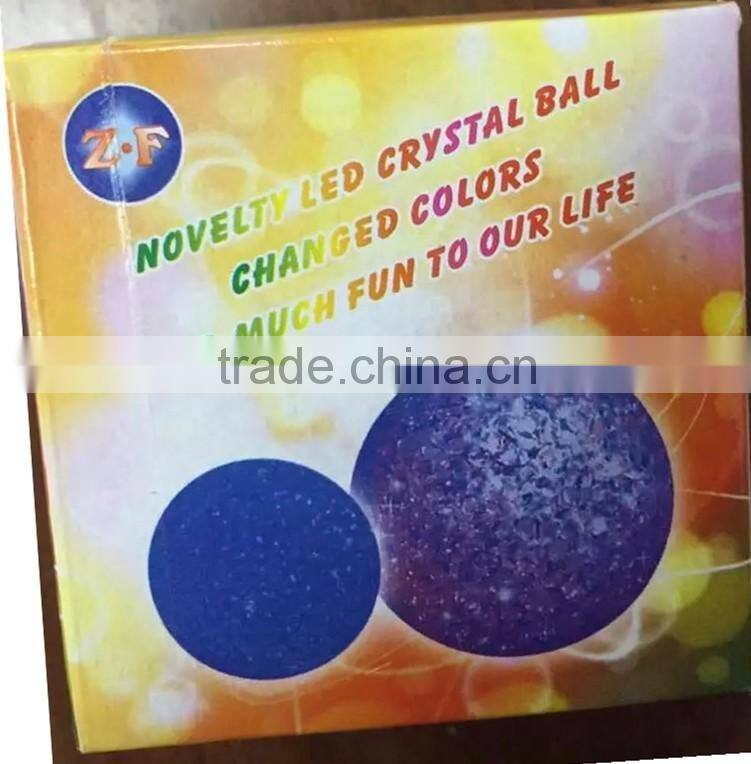 New design Novelty LED crystal ball toys chalanged colors