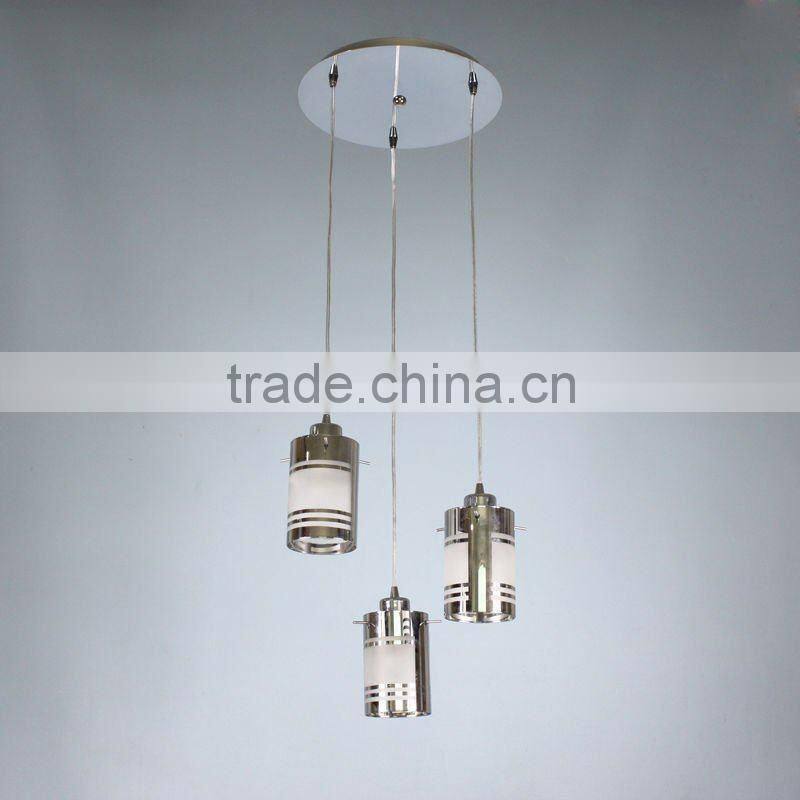 Contemporary single hanging lamp& glass pendant