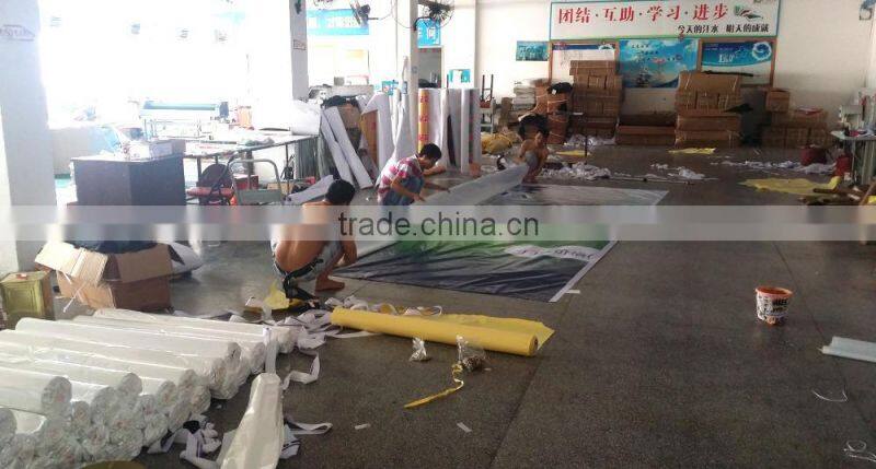 Factory custom display stand connected exhibition banner