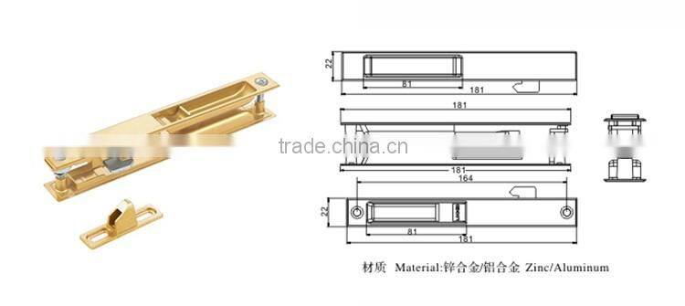 Cheap Price Aluminum Window Sliding Latch Aluminium Handle The Door Lock