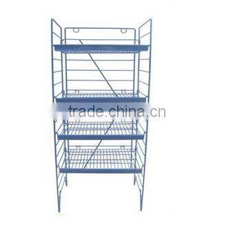 High quality sturdy hotel metal 4 tiers foldable luggage rack