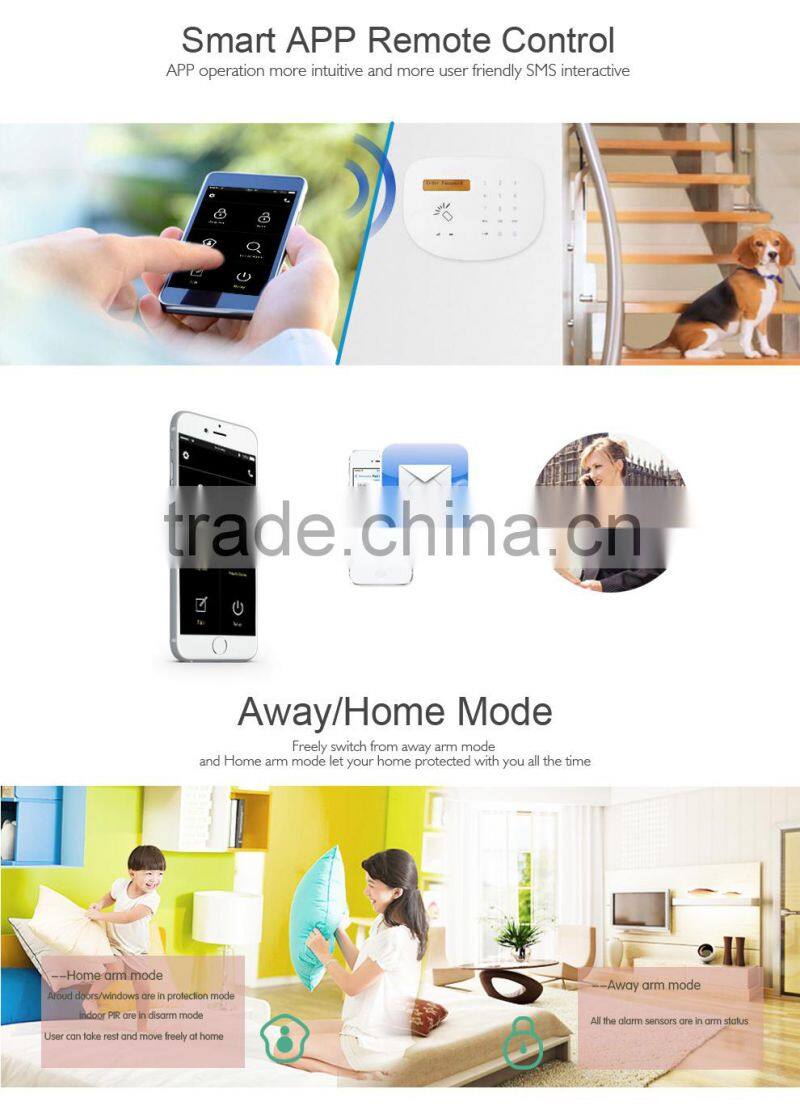 Wireless GSM Alarm home Automation Security System with RFID card and Touch Keypad