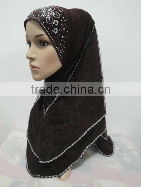 H140 latest 2 layers muslim hijab