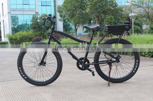 2013 new popular electric bicycle beach cruiser for man 350w wih fat bike