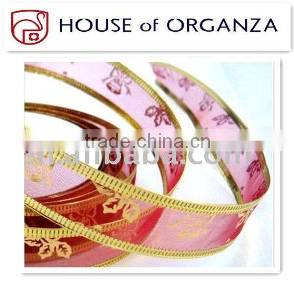 Christmas Organza Wired Ribbon