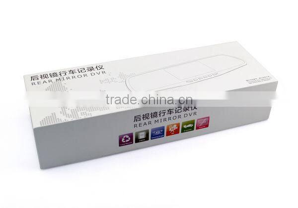 Chelong Factory 5.0inch Android 4.0.4 Dual Lens 120deg Wifi G-sensor GPS global media rearview mirror