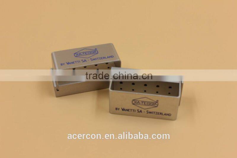 Hot Sale 15 holes Aluminium Dental Bur Holder(Silver)