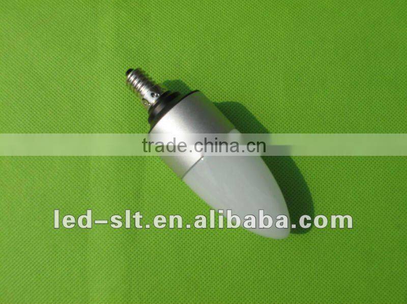 3W Dimmable e14 led candle bulb with CE RoHS certificate