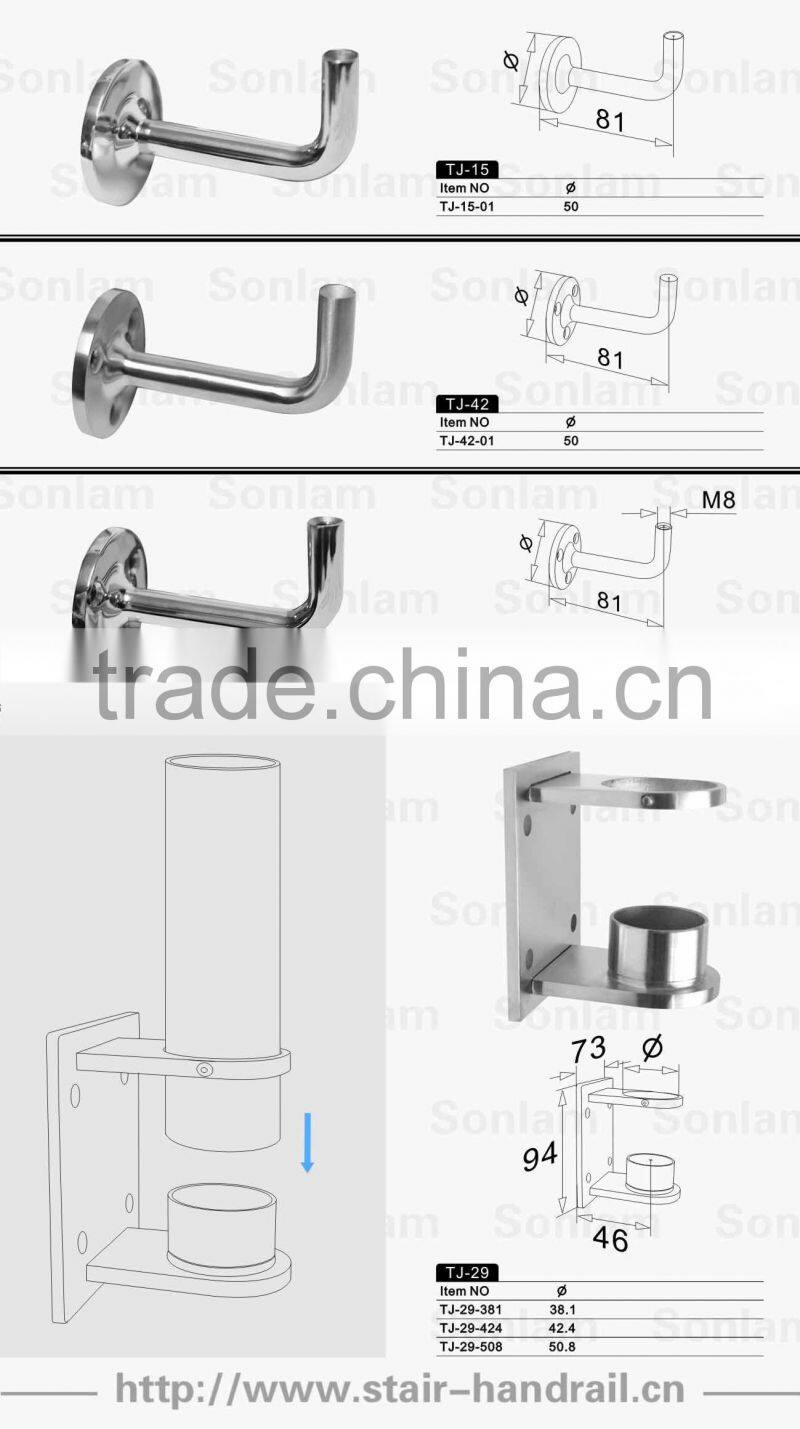 stainless steel handrail post