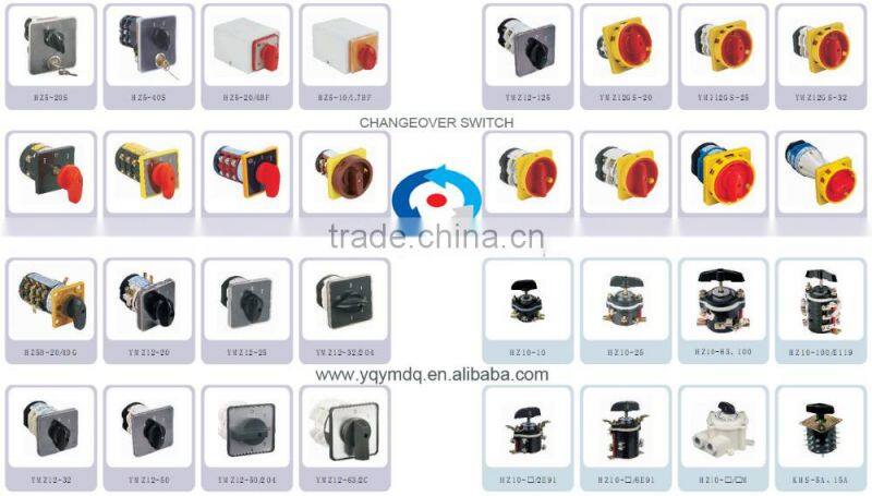 Changeover rotary cam universal switch LW42 LW40 Series 100A 3 poles panel installation electrical high voltage control machine