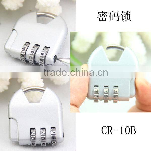 2015 colorful combination lock new product with 3 digital factory direct sale CH-10B