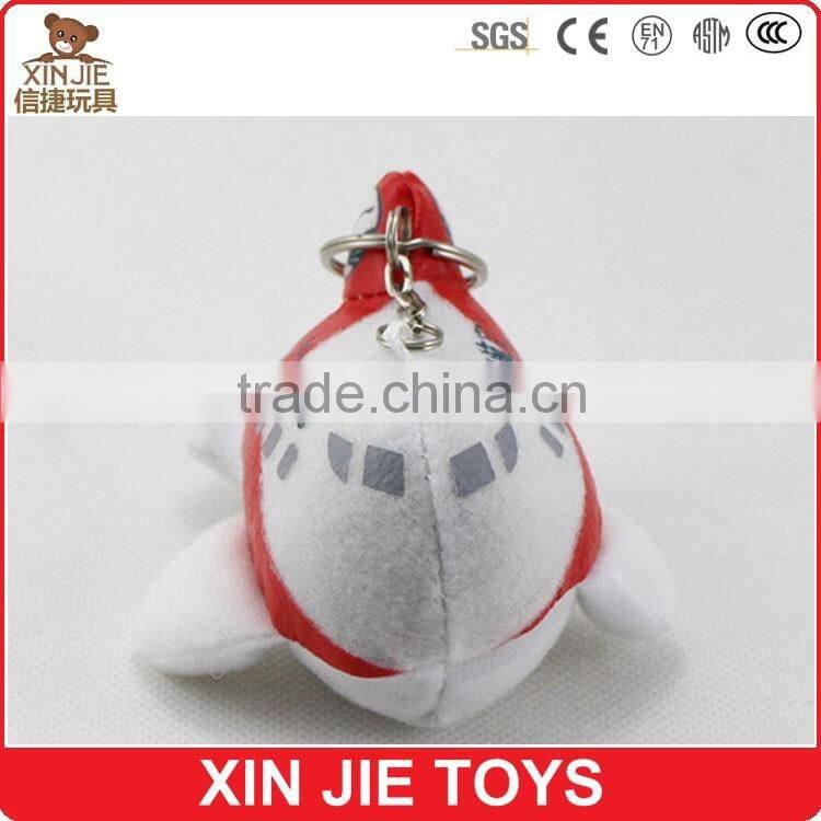 customize plush plane keychain best selling soft plane keychain toy