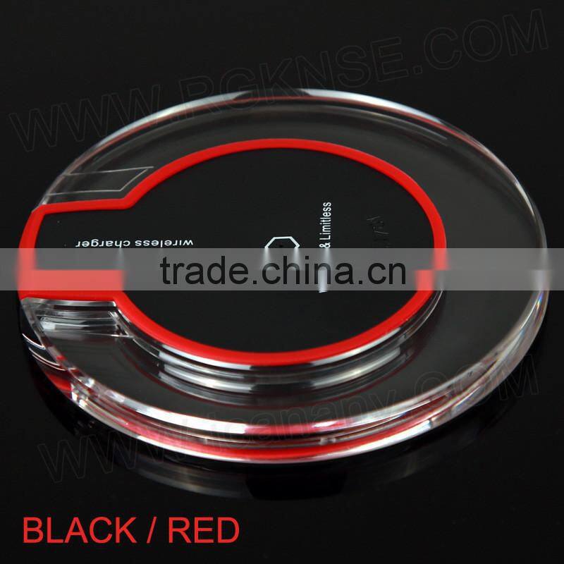 crystal qi wireless charger for mobile phone