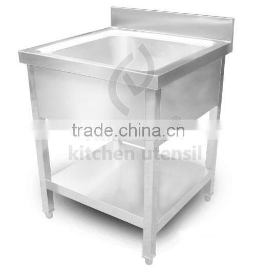 cheap wholesale top quality single bowl kitchen stainless steel sink with drainboard