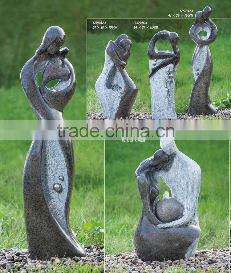 Polyresin handmade indoor floor fountain for sale