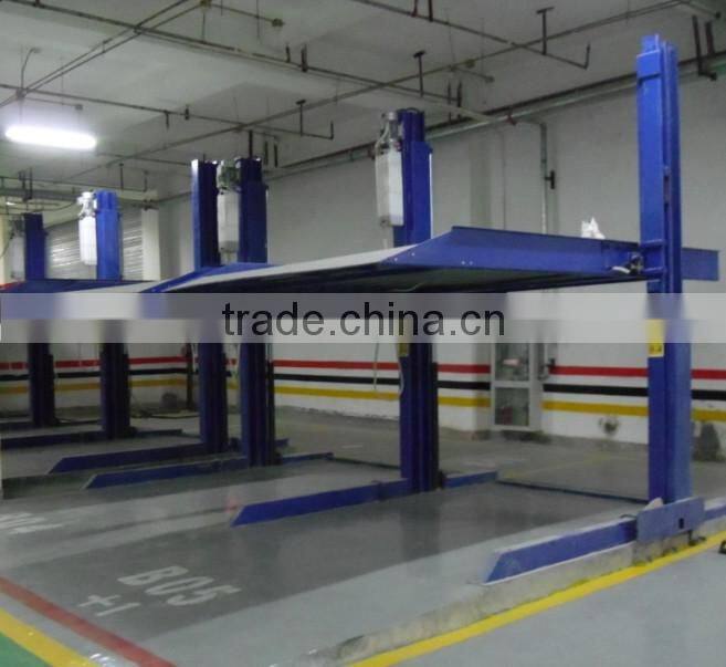 Share columns Two Post Car Parking Lift for home garage/ parking space saver