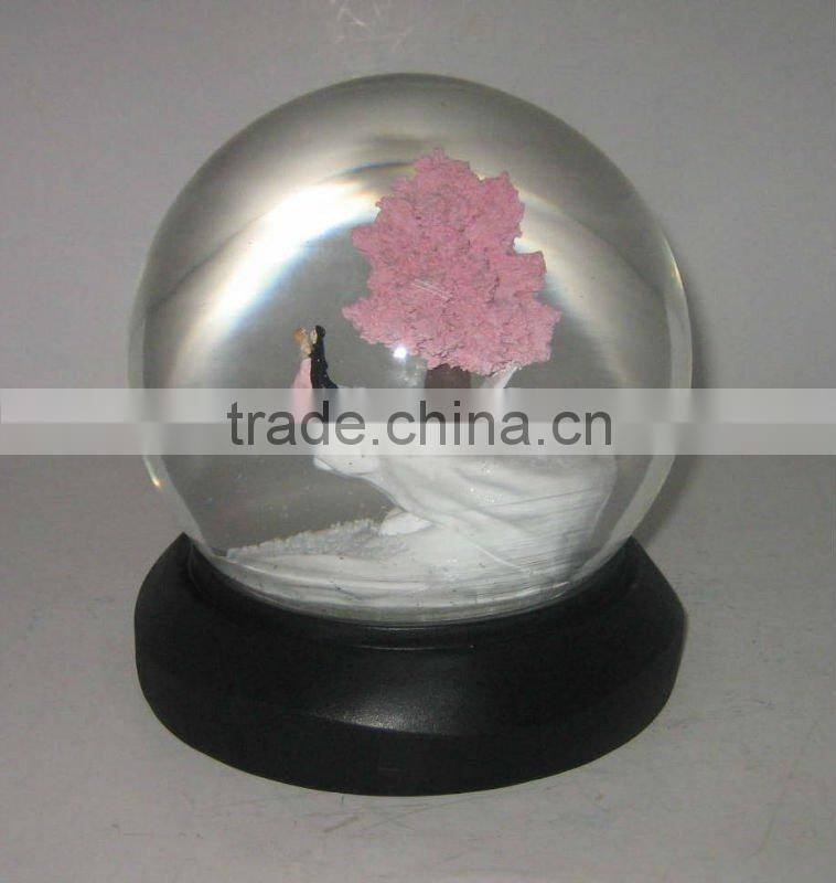 Polyresin Cross Water Globe Decoration Craft