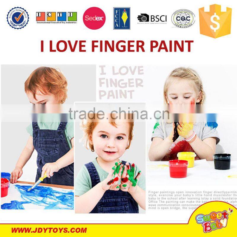 With 4 color paints Health DIY kids finger painting toy foreign kids games