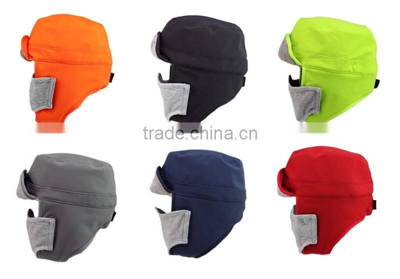 Winter 100%polyester earflaps trapper hat wholesale