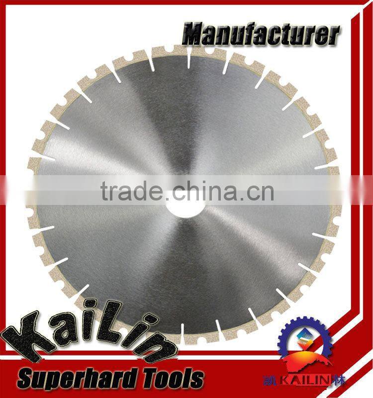 Diamond wall saw blade for concrete cutting