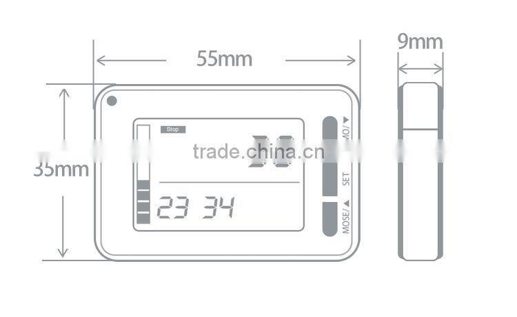 KYTO factory outlet big screen 3d calorie simple pedometer