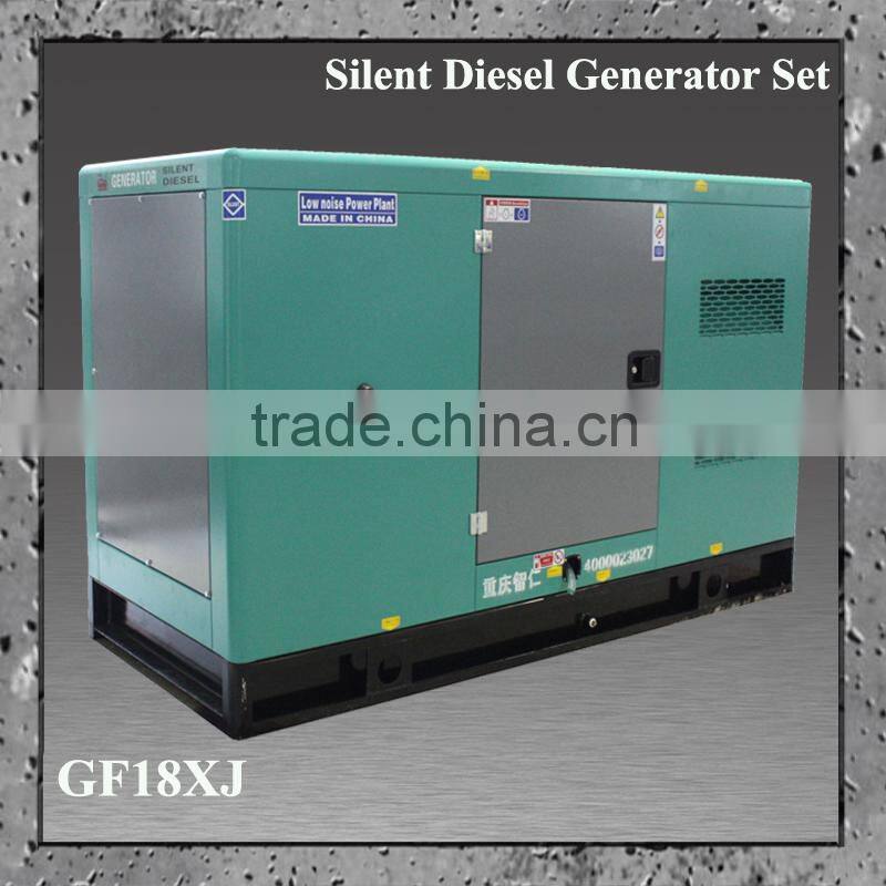 50Hz AC three phase 230V/400V 12kw diesel silent generator for home use