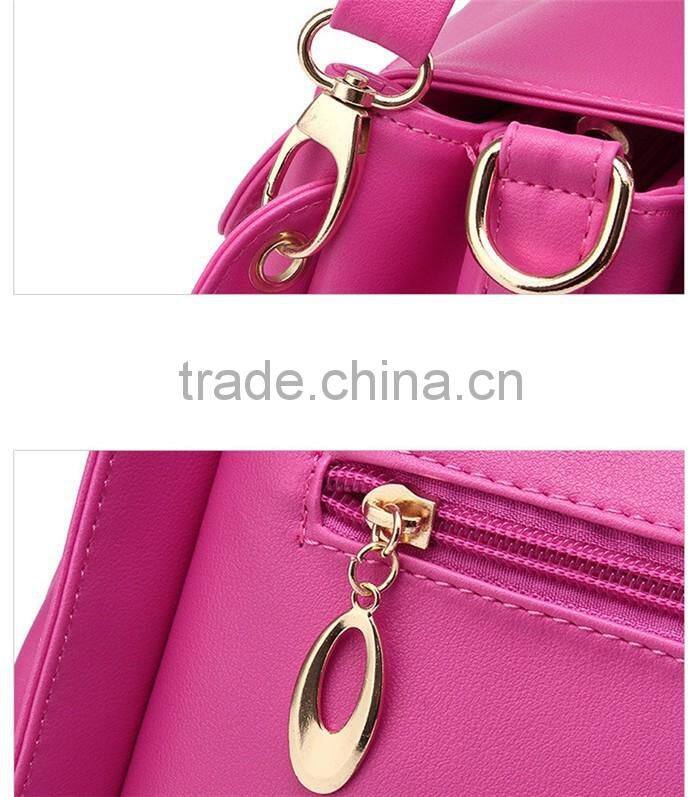 Low cost pu hand carry bag women leather handle crossdody sling bags