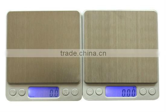 Blue backlight 0.01g Electronic jewelry pocket scale with tare function