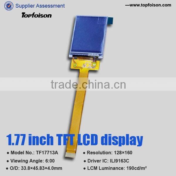 Factory Sale 1.77 inch tft lcd display panel 128*160 resolution with resistive touch panel for electronic device-TF17713A